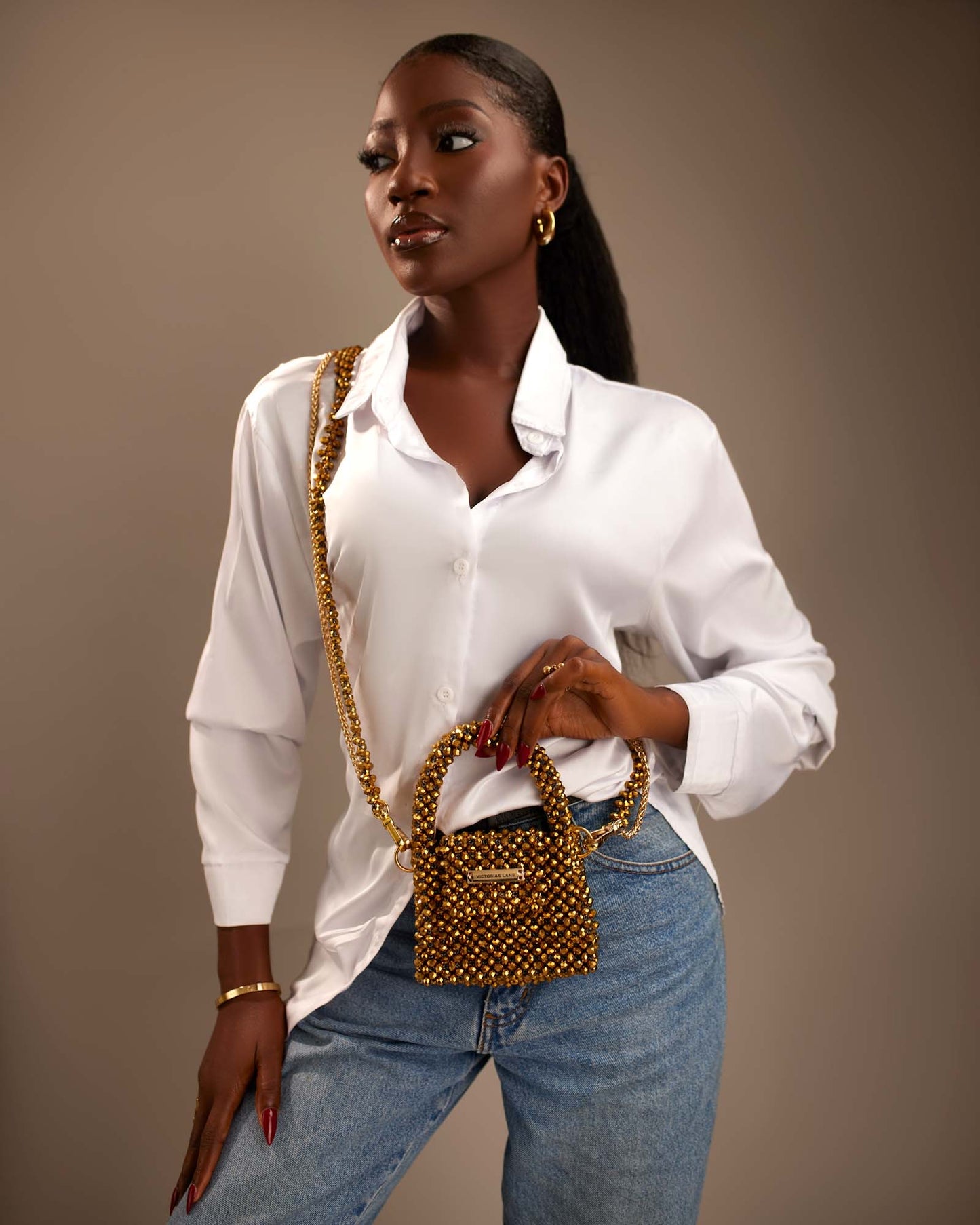 Melly mini Purse -  Beaded Bag